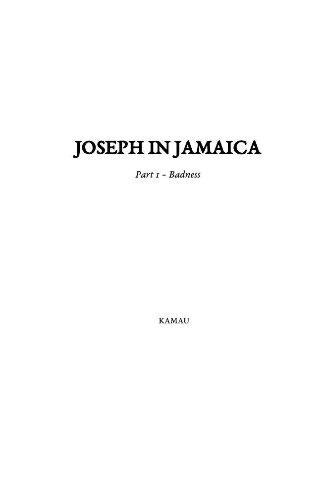 Joseph In Jamaica — page 1